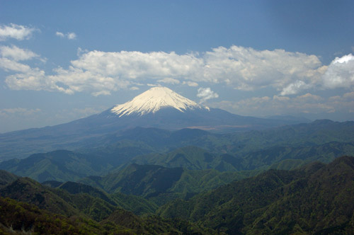 塔ノ岳の富士山