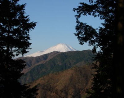 24日朝の見事な富士
