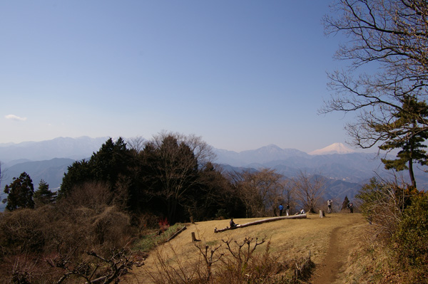 城山山頂からの富士