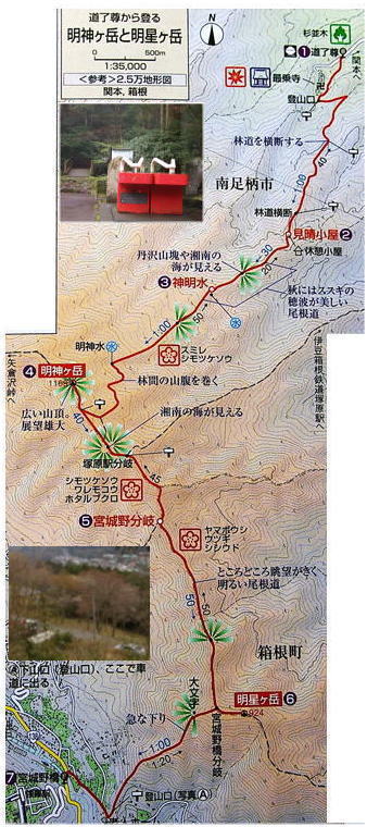 明神ヶ岳地図
