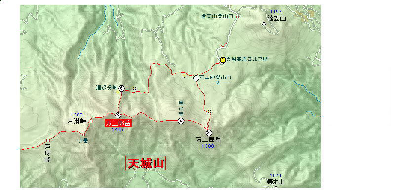 天城山コースマップ