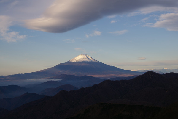 丹沢山付近の富士