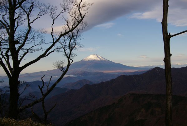 丹沢山-搭ノ岳間の富士