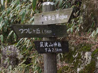 筑波山（女体山）山頂まで200m